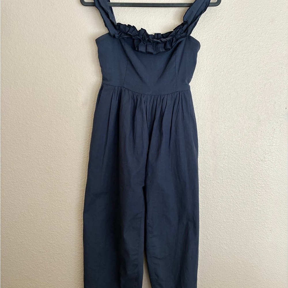 Showpo Navy Wide-Leg Jumpsuit – Size 2 (US)